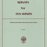 Sonate pour dix instruments à vent - Partition de musique de chambre