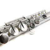 Trevor James Alto Flute #14433 - Sterling Silver Lip Plate and Riser, Curved Headjoint