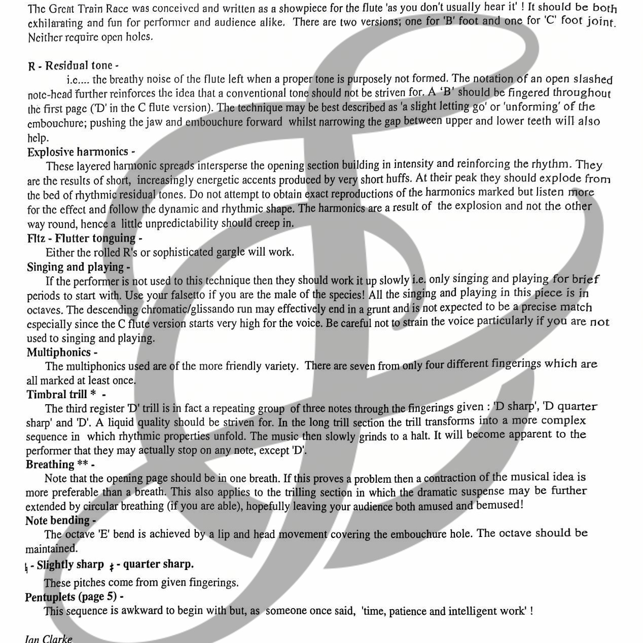 The Great Train Race (Flute Alone)