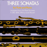3 Sonatas (Adaptadas de los Cuartetos para Flauta) (Flauta y Piano)