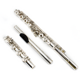 Tomasi Flute 10S #2884 - Sterling Silver Tubing, Offset G, Split E Mechanism, B Footjoint, Grenadilla Wood Lip Plate and Riser