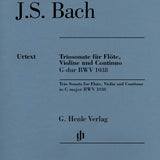 Sonata en trío para flauta, violín y continuo BWV 1038