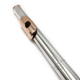 Williams Headjoint #1035 - Sterling silver tubing, 14K gold lip plate, platinum riser