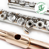 Wimberly #81 - Silver flute, offset G, Split E mechanism, C# trill key, D# roller, B footjoint, 9K gold headjoint