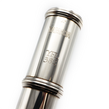 Yamaha 382H/LPGP n.° 043709: Cabeza de plata esterlina, Sol en línea, pie de Si, placa de labio chapada en oro