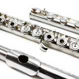 Yamaha 587 Flute #077642 - Sterling Silver Headjoint, Inline G, B Footjoint