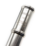 Yamaha 587 Flute #077642 - Sterling Silver Headjoint, Inline G, B Footjoint