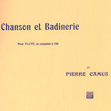 Chanson Et Badinerie (Flute and Piano)