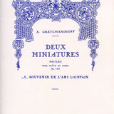 Suite miniature Op.145, No.7: Souvenir de l'Ami lointain (Flute and Piano)