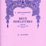 Suite miniature Op.145, No.8: Au Foyer (Flute and Piano)