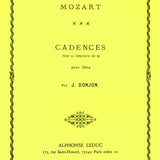 Johannes Donjon: Cadences for Mozart's Concerto in D