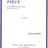 Pièce (Flute Alone)