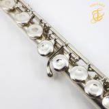 Boehm and Mendler #FCNY3 - Silver flute, offset G, open G#, reverse thumb, C footjoint, 14K gold lip plate and riser