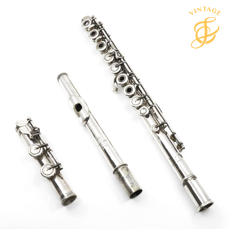 Bonneville #1370 - Silver plated flute, open holes, inline G, C footjoint