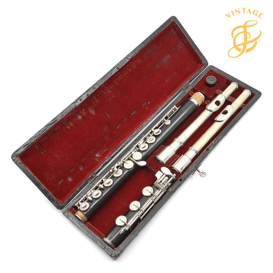 Buffet Crampon #108 - Grenadilla wood flute, C# trill key, B footjoint, 2 headjoints