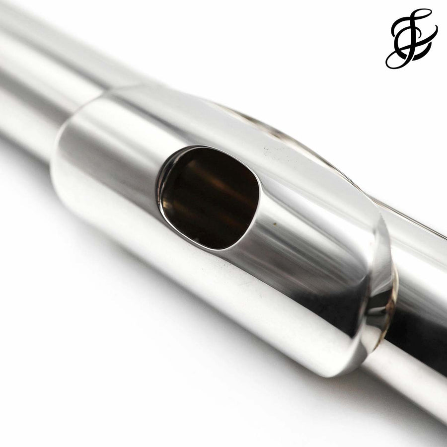 Burkart Professional #10385 - Sterling silver flute, offset G, B footjoint, pure silver headjoint