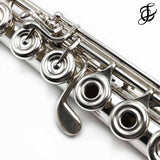 Burkart Elite #843 - Pure silver flute, inline G, C# trill key, B footjoint, 14K gold headjoint