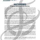 Matisseries (Flûte seule)