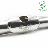 Drelinger Headjoint #615 - Sterling Silver, engraved lip plate