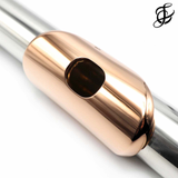 Emanuel Headjoint #22084 - sterling silver, 10K gold lip plate, 14K gold riser, L Cut - New