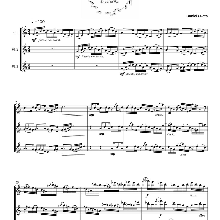 Escamas (Three Flutes)