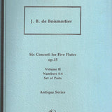 Six Concerti, Op. 15, Nos. 4-6 Parts (Flute Choir)