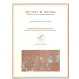 Minuet & Rondo (Haffner Serenade) (Flute Choir)