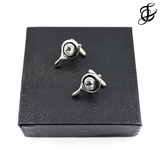 Cuff Links with Swarovski Crystal by Flute Finery