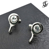 Cuff Links with Swarovski Crystal by Flute Finery