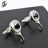 Cuff Links with Swarovski Crystal by Flute Finery