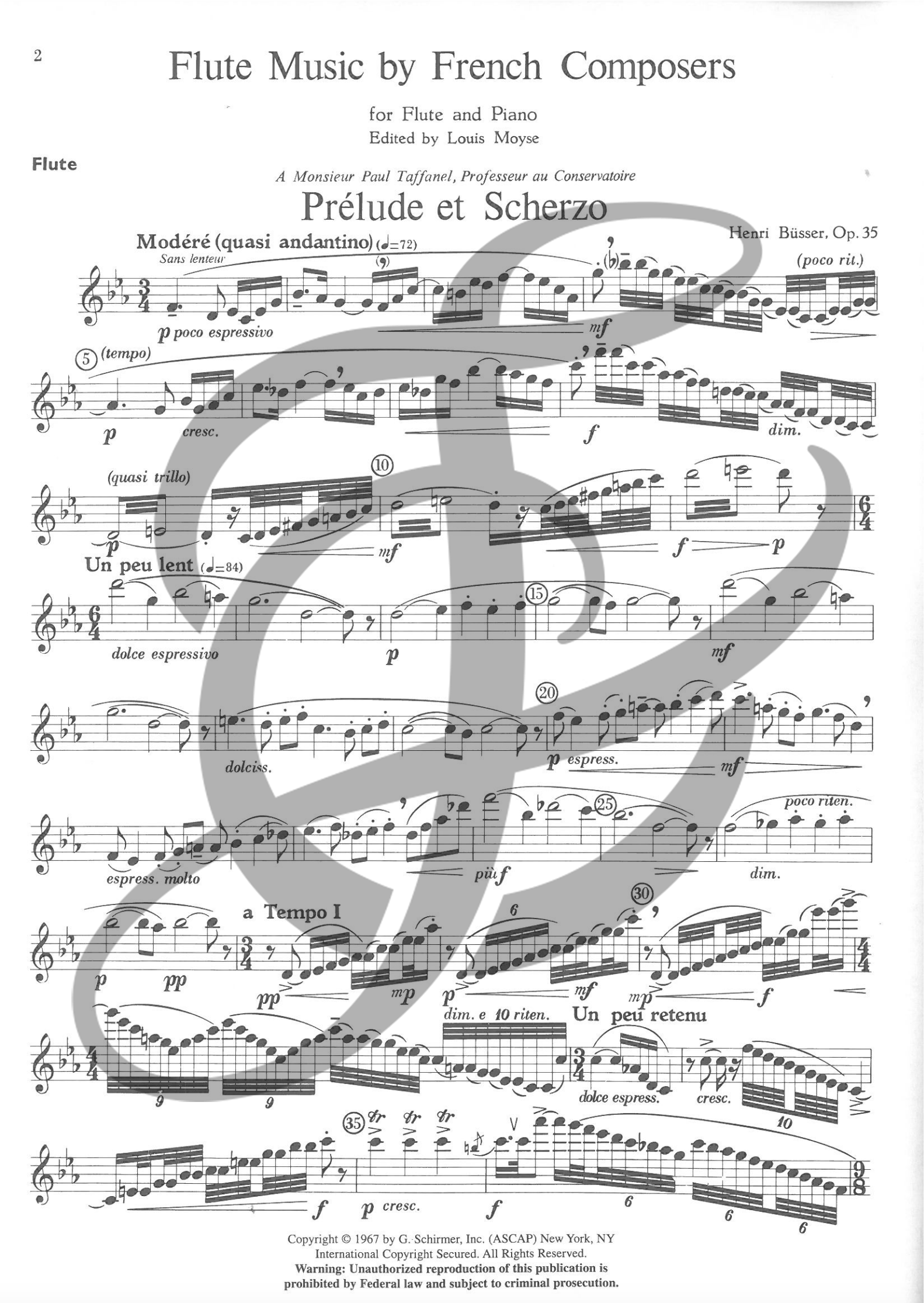 Flute Compuser Flute Music by French Composers (Flute and Piano) – Flute Center
