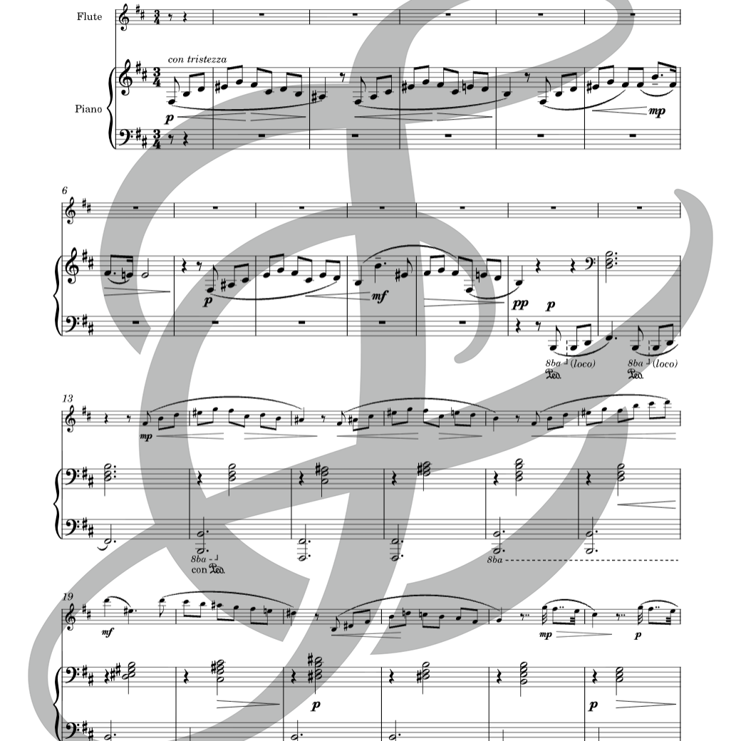 Quand nous dansions (flûte et piano)