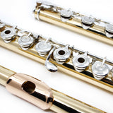 Goosman #424 - Flöte aus 14 K Gold, Inline-G, H-Fußstück, Mundlochplatte aus 18 K Gold