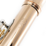 William S. Haynes Handmade Custom Flute in 14K Gold #53403 - Inline G, 14K gold tone holes and rings (Demo)