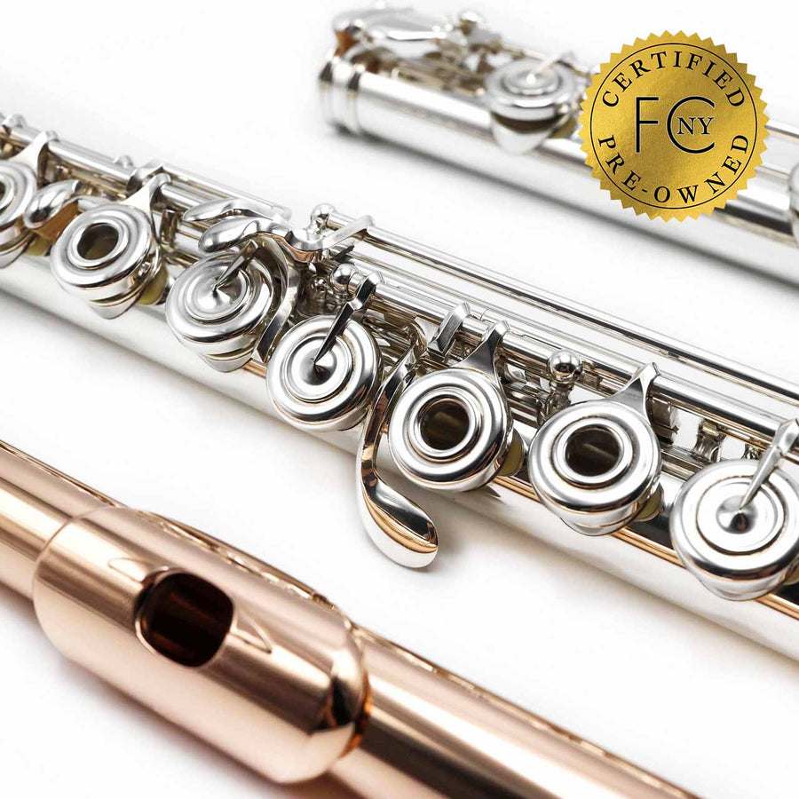 Haynes Custom #53967 - 5% Super silver flute, offset G, split E mechanism, C# trill key, D# roller, B footjoint, 14K gold Lafin Headjoint