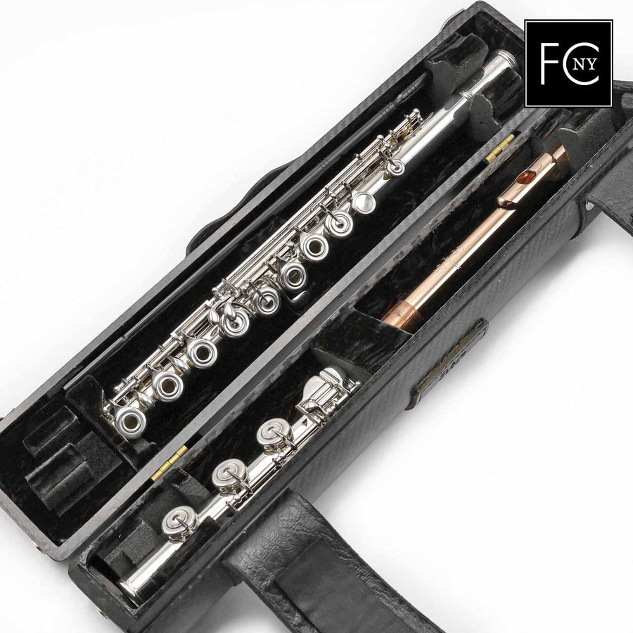 Haynes Custom #53967 - 5% Super silver flute, offset G, split E mechanism, C# trill key, D# roller, B footjoint, 14K gold Lafin Headjoint