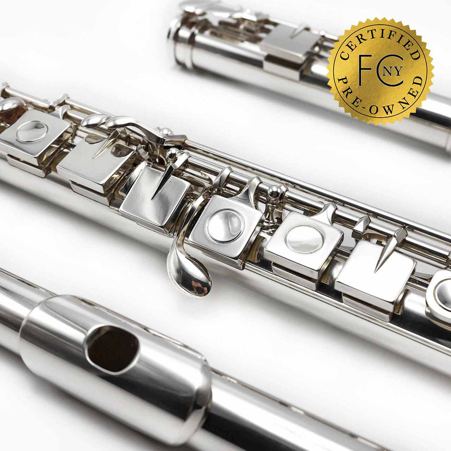 Lopatin SquareONE Model Flute 15 Silver flute, offset G, split E me