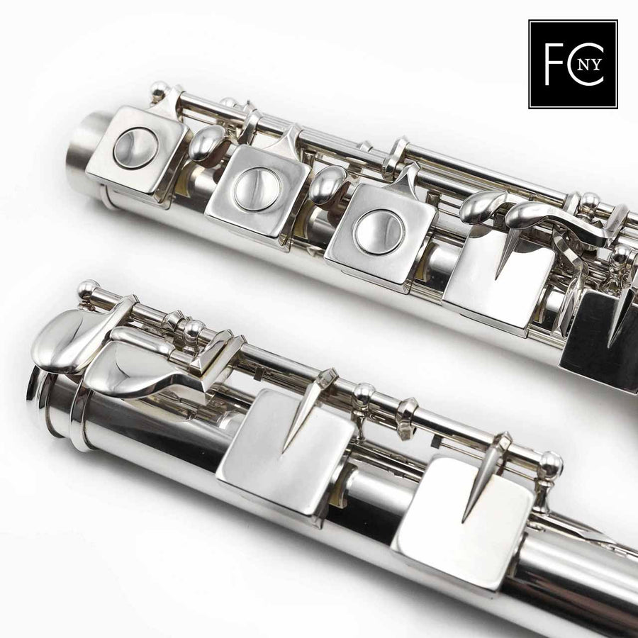 Lopatin SquareONE Model Flute 15 Silver flute, offset G, split E me