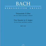Trio Sonata in G Major, BWV 1039 - Urtext (Two Flutes and Piano)