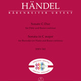 Sonata en do mayor HWV 365 (flauta y piano)
