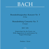 Brandenburg Concerto No. 5 in D major BWV 1050  (Full Score)