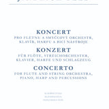 Concerto for Flute and String Orchestra, Piano, Harp, and Percussion (Flute and Piano)