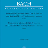 Concerto brandebourgeois n° 5 en ré majeur BWV 1050, Urtext (Partition intégrale)