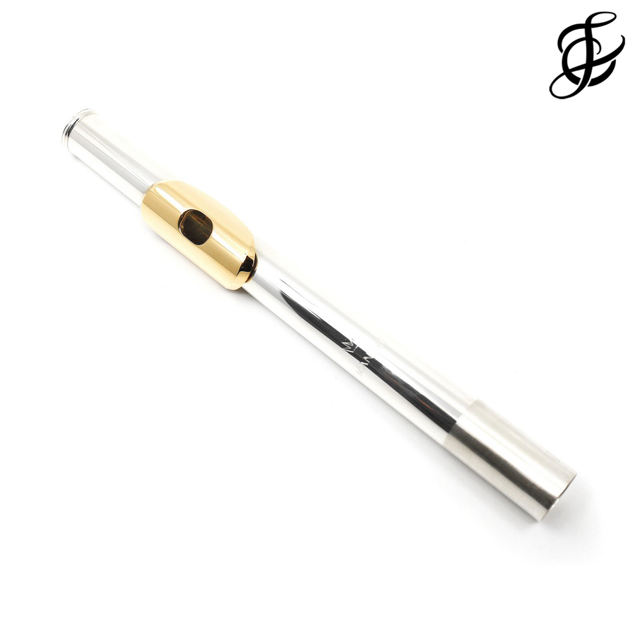 Mancke Sterling Silver Headjoint with Gold Lip Plate and Platinum Riser