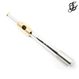 Mancke-Kopfstück aus Sterlingsilber mit goldener Lippenplatte und Erhöhung