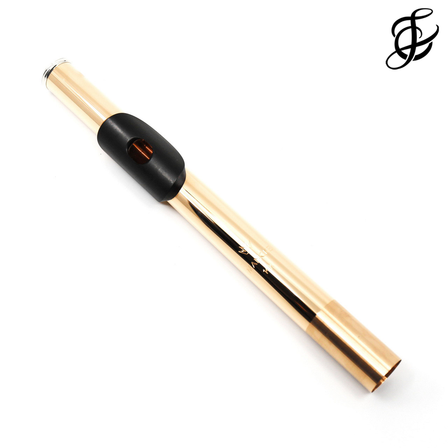 Mancke 14K Rose Gold Headjoint with Wood Lip Plate and Riser