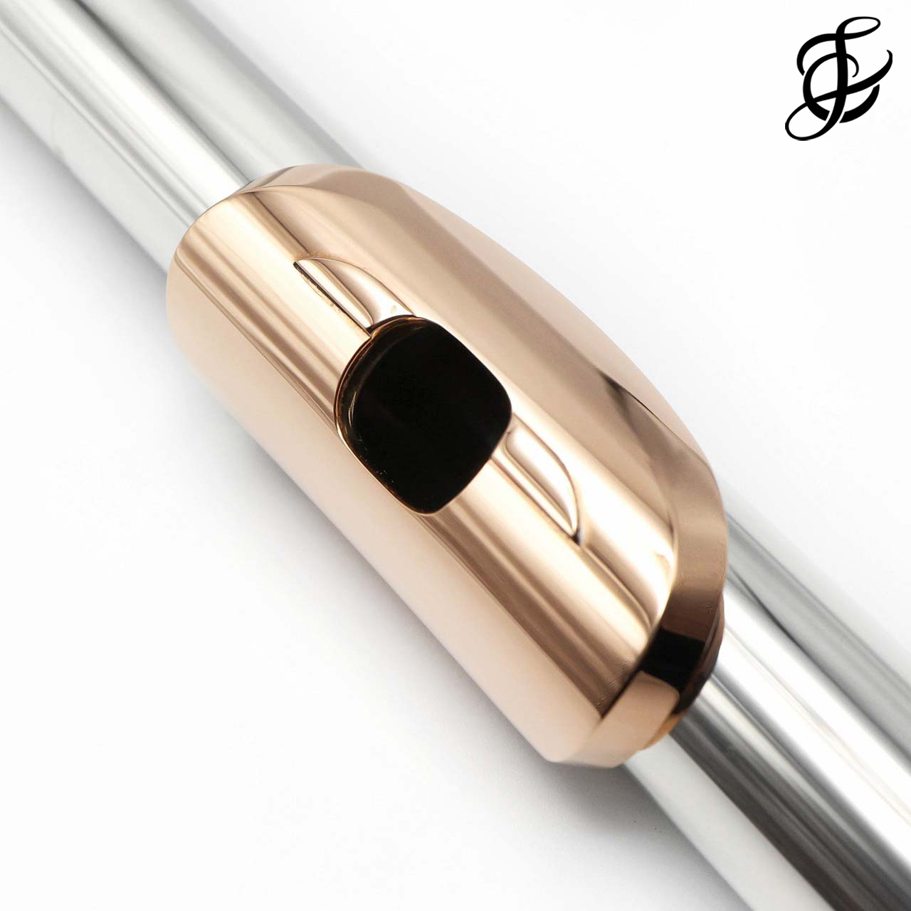 Chris McKenna Headjoint 5 platinum 95 silver tubing with 14K gold