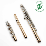 Miyazawa 9K #85385- 9K gold flute, offset G, split E mechanism, C# trill key, C# and D# rollers, B footjoint, 14K headjoint