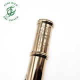 Miyazawa 9K #85385- 9K gold flute, offset G, split E mechanism, C# trill key, C# and D# rollers, B footjoint, 14K headjoint