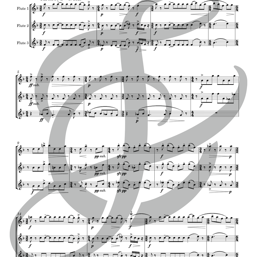 Moody Flutes (Three Flutes)